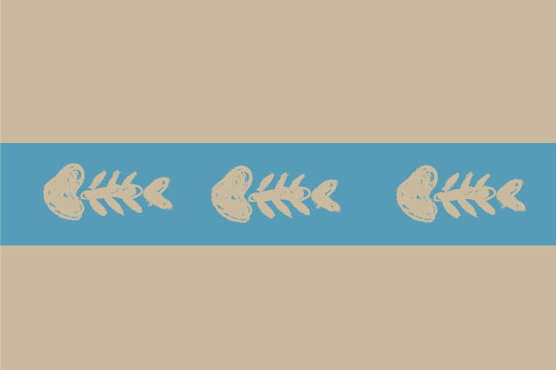 Mantel individual original patrón de espinas de pescado - TenVinilo