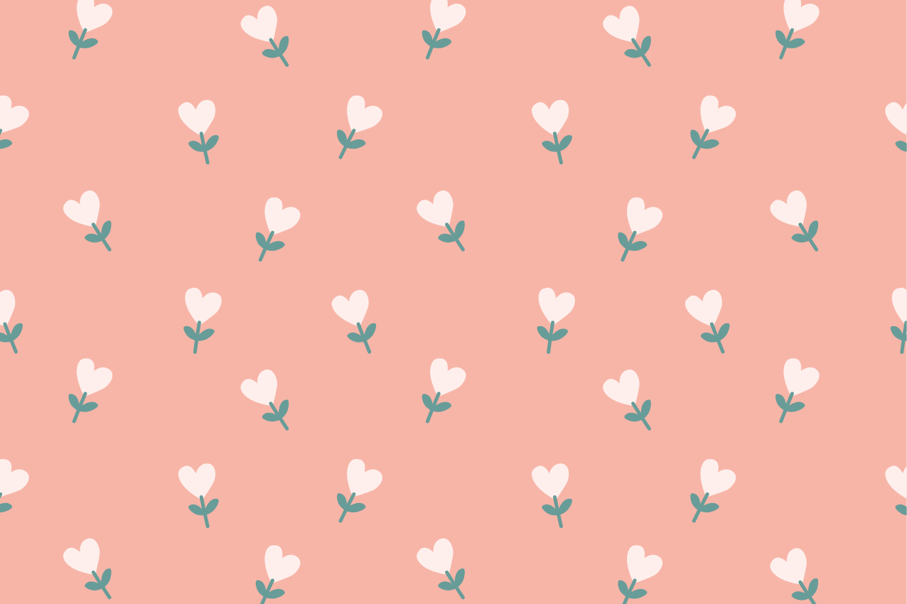 Mantel individual original patrón floral encantador - TenVinilo