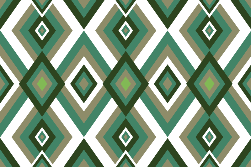 Mantel individual moderno diseño geométrico - TenVinilo