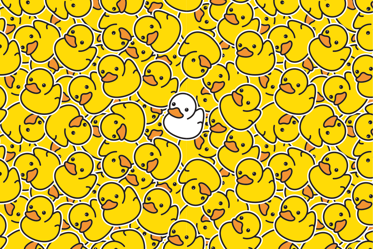 Mantel individual infantil con diseño de patitos - TenVinilo