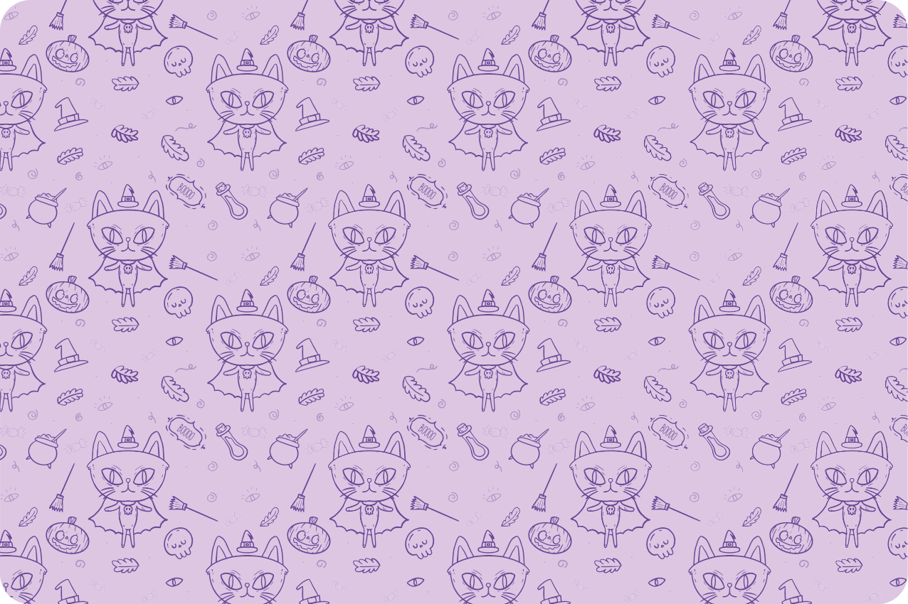 Mantel individual infantil con motivo de gato juguetón - TenVinilo