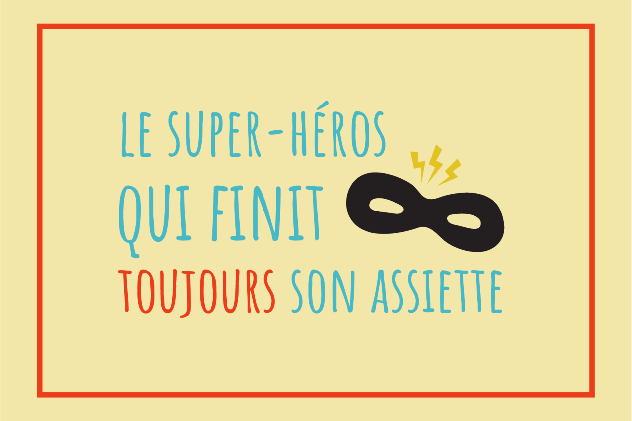 Mantel individual infantil inspiración de superhéroes - TenVinilo