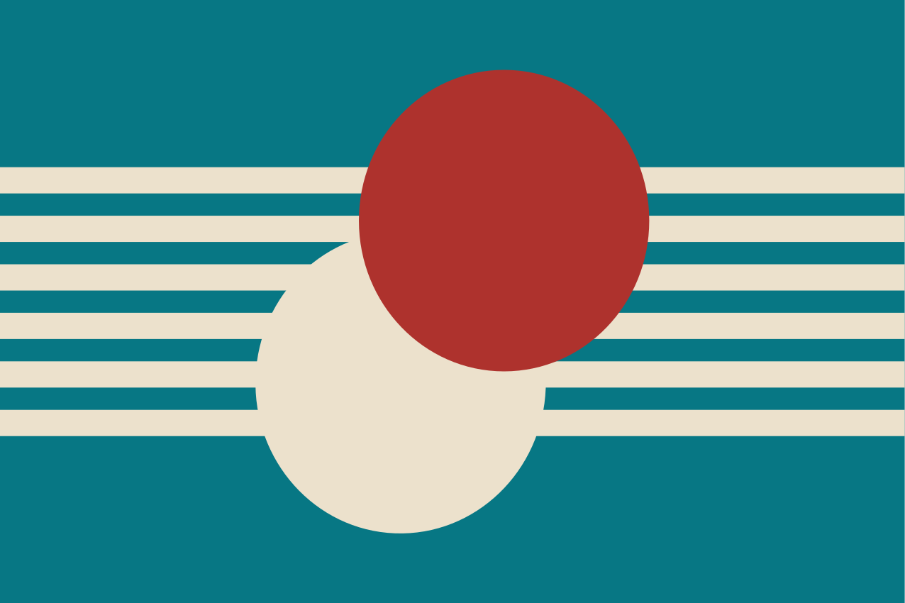 Mantel individual moderno formas coloridas abstractas - TenVinilo