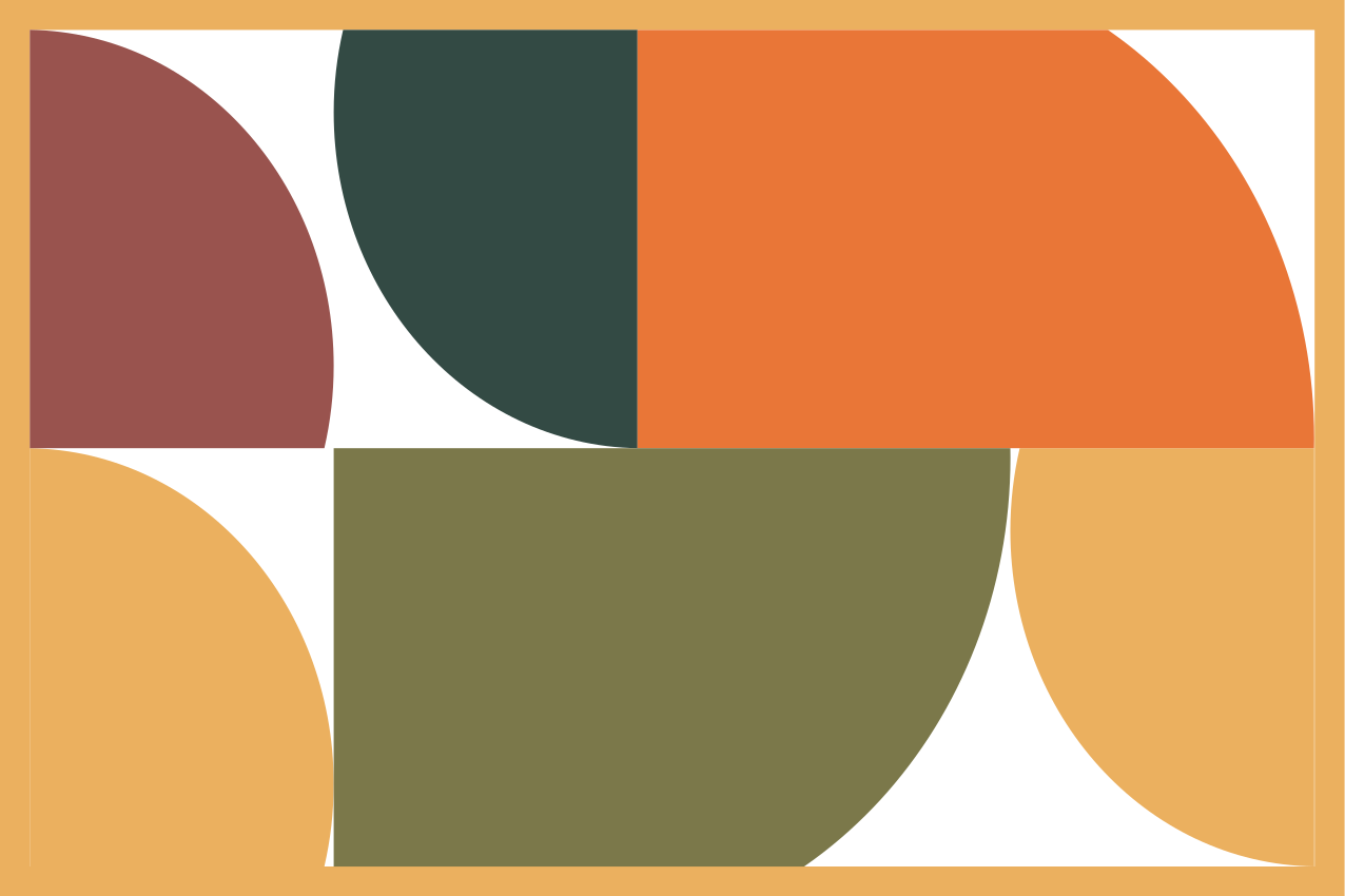 Mantel individual moderno formas geométricas elegantes - TenVinilo