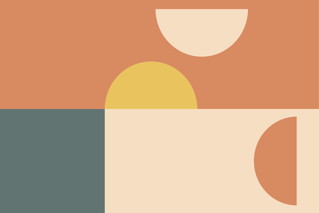 Mantel individual moderno formas geométricas coloridas - TenVinilo