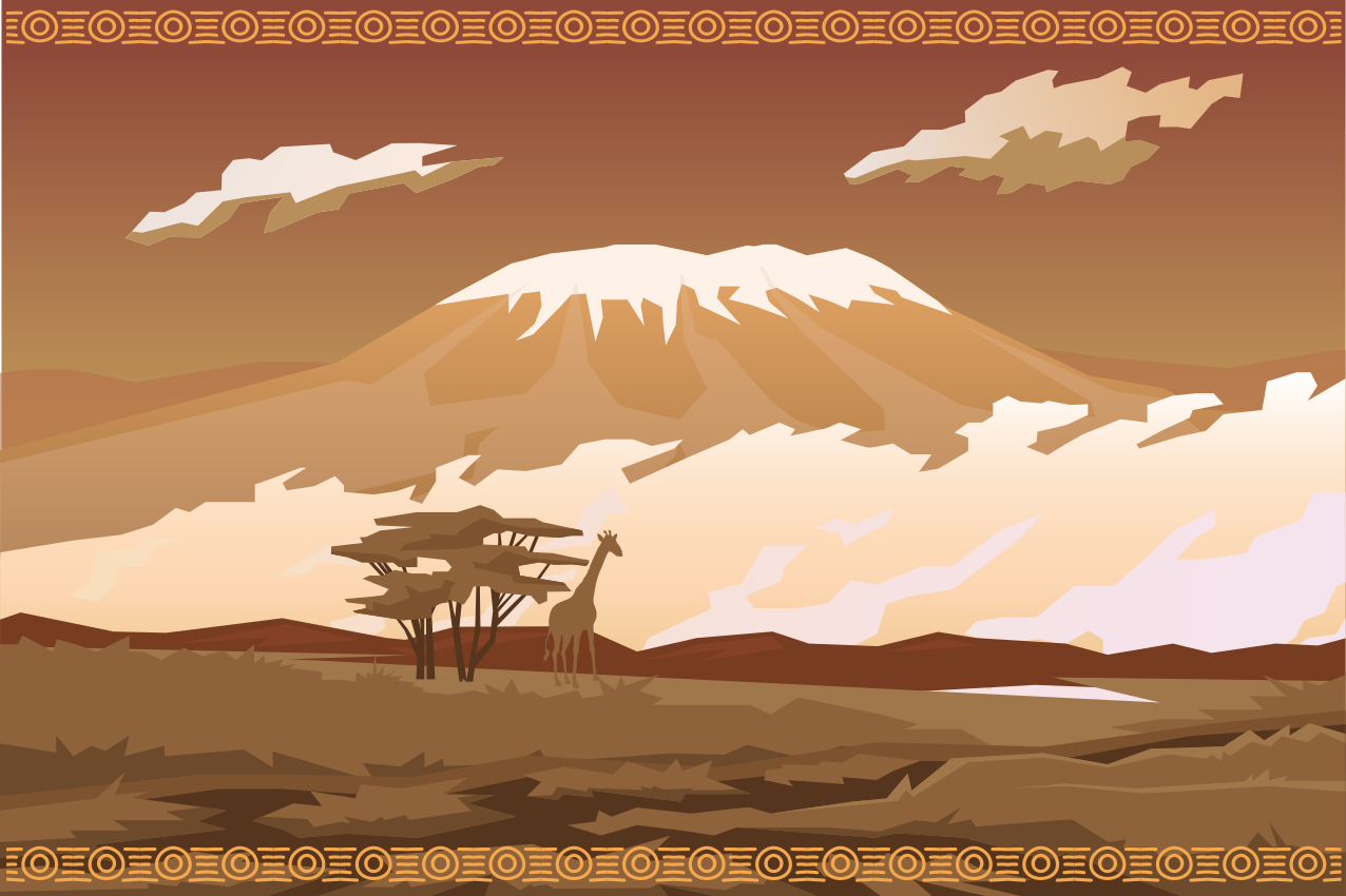 Mantel individual original escena de montañas majestuosas - TenVinilo