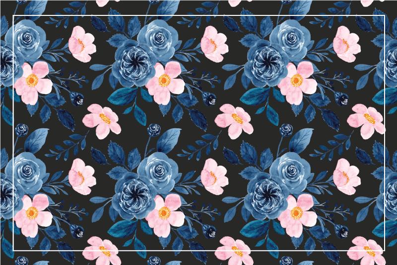 Mantel individual original superficie texturizada botánica - TenVinilo