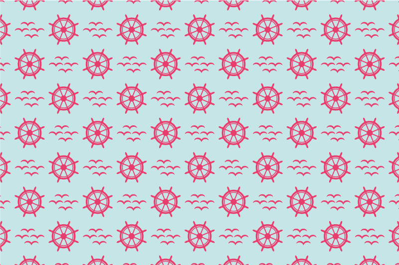 Mantel individual original rueda de timón náutico - TenVinilo