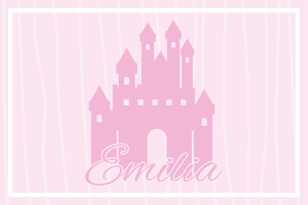 Mantel individual infantil diseño de castillo - TenVinilo