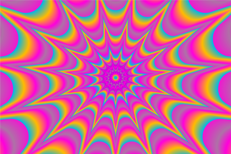 Mantel individual original Estrella retro óptica psicodélica - TenVinilo