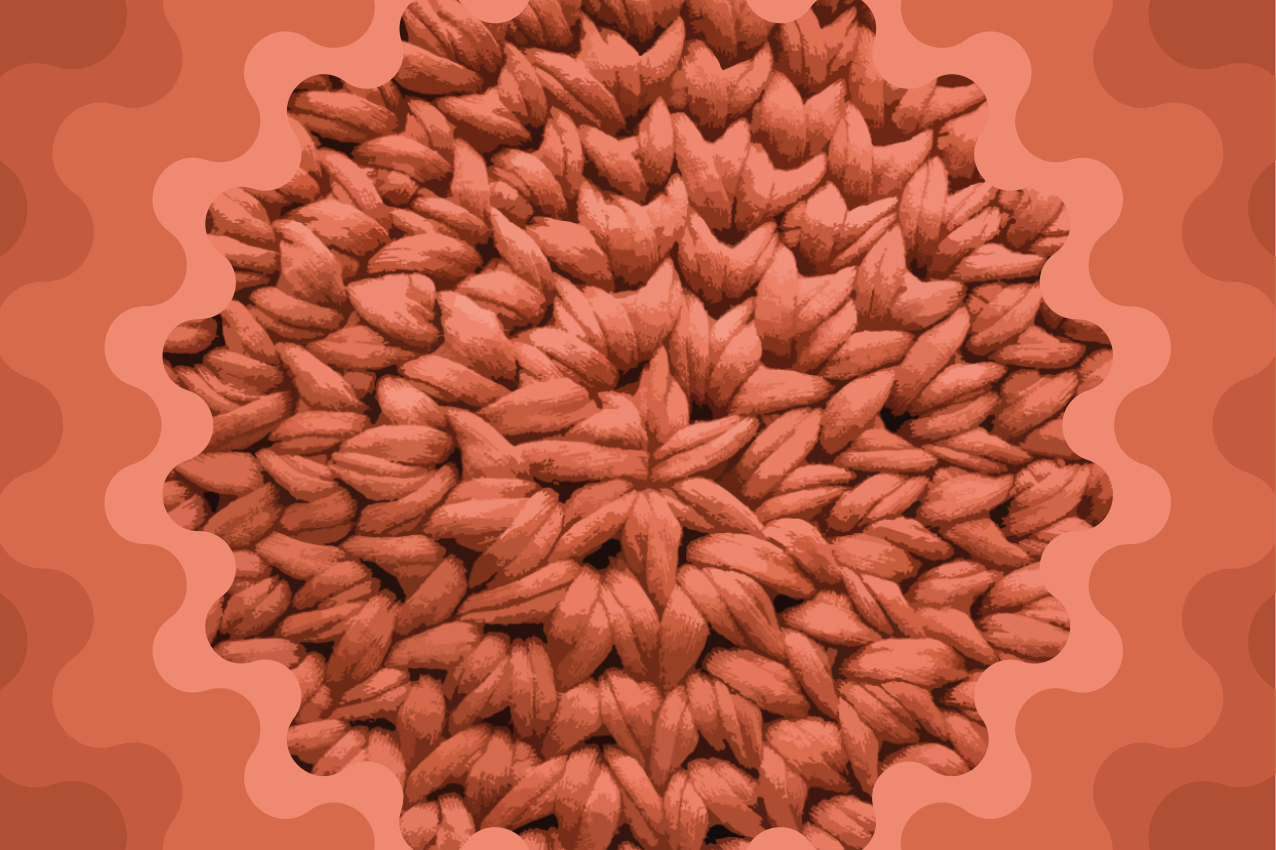 Mantel individual patrón motivo de hojas texturizadas - TenVinilo