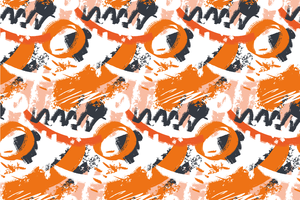 Mantel individual patrón diseño colorido abstracto - TenVinilo