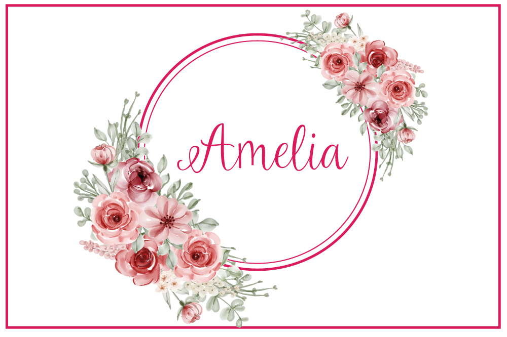 Mantel individual personalizable creación botánica - TenVinilo