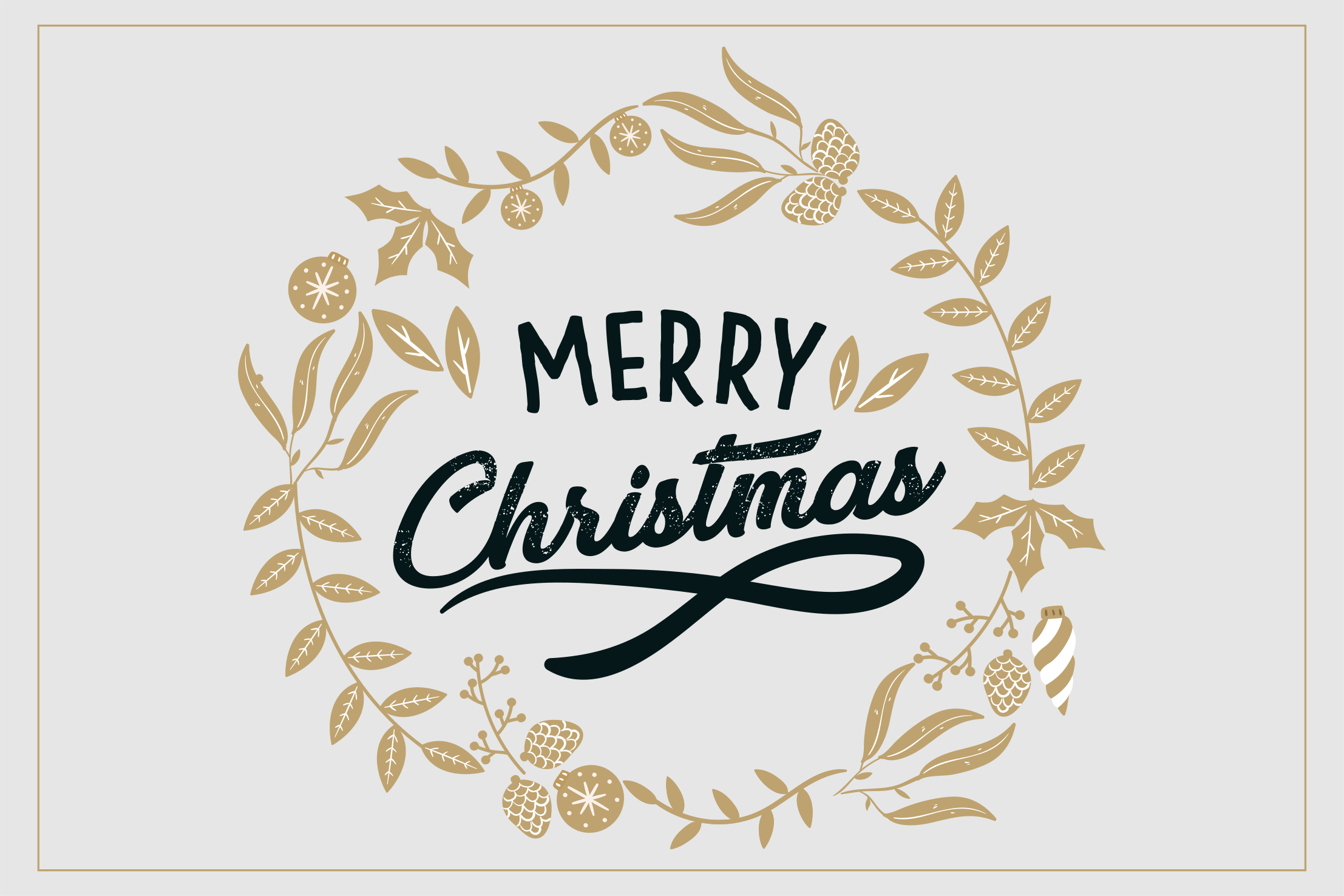 Mantel individual navideño corona de navidad - TenVinilo