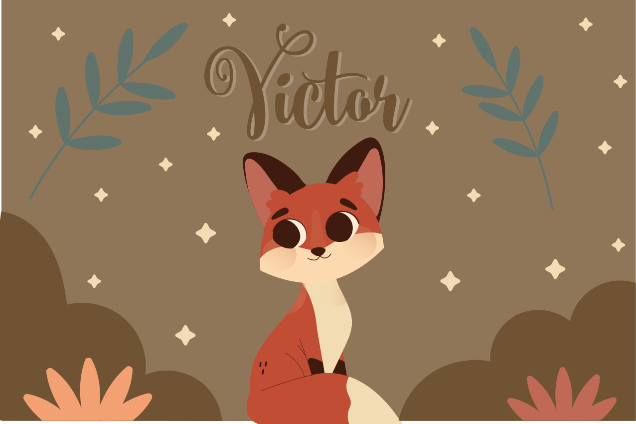 Mantel individual infantil zorro lindo - TenVinilo