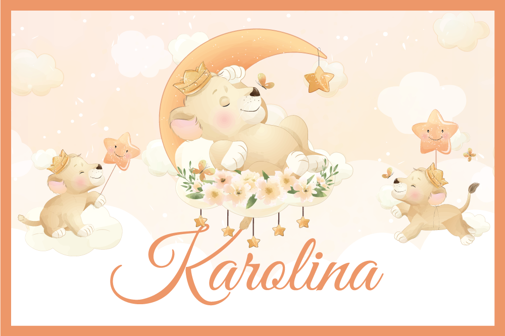 Mantel individual infantil cachorros de león caprichosos - TenVinilo