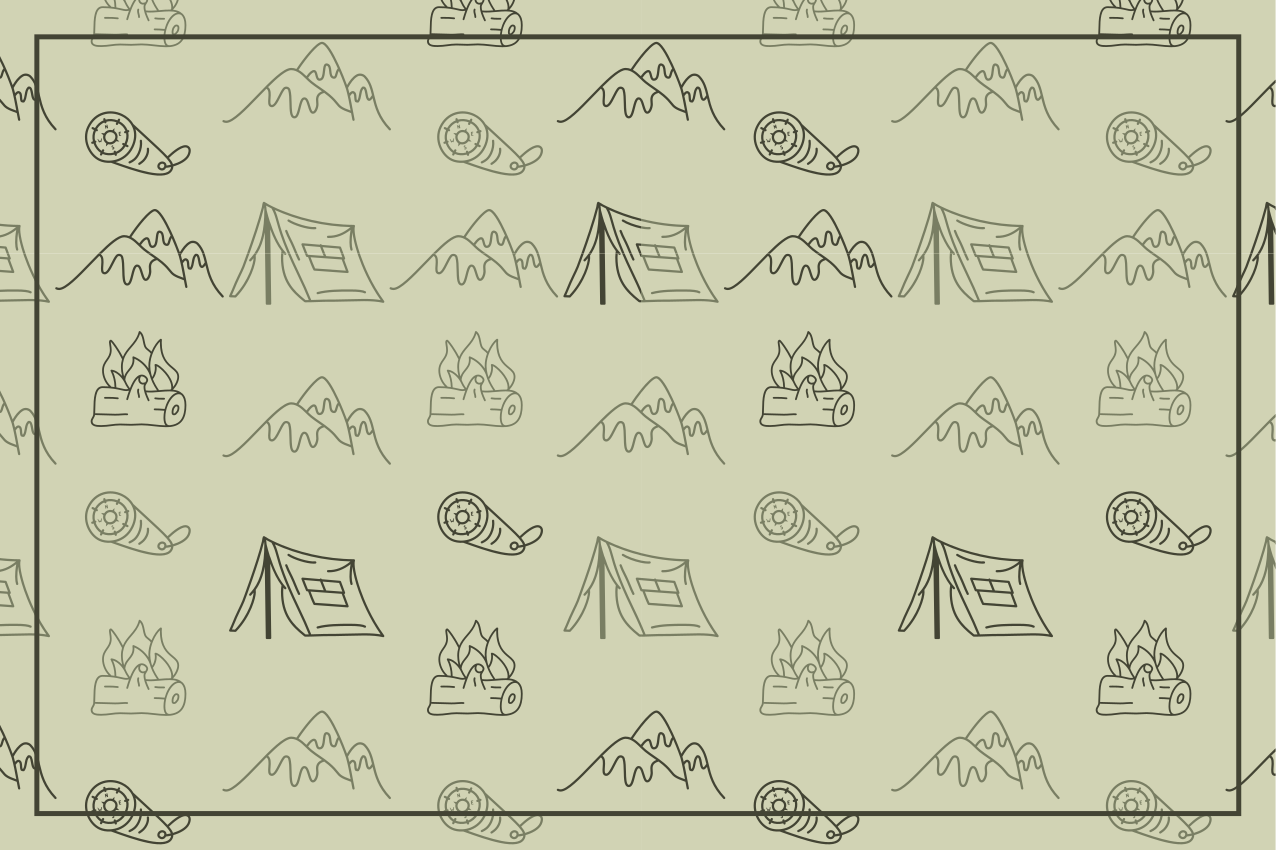 Mantel individual original componentes de aventura camping - TenVinilo