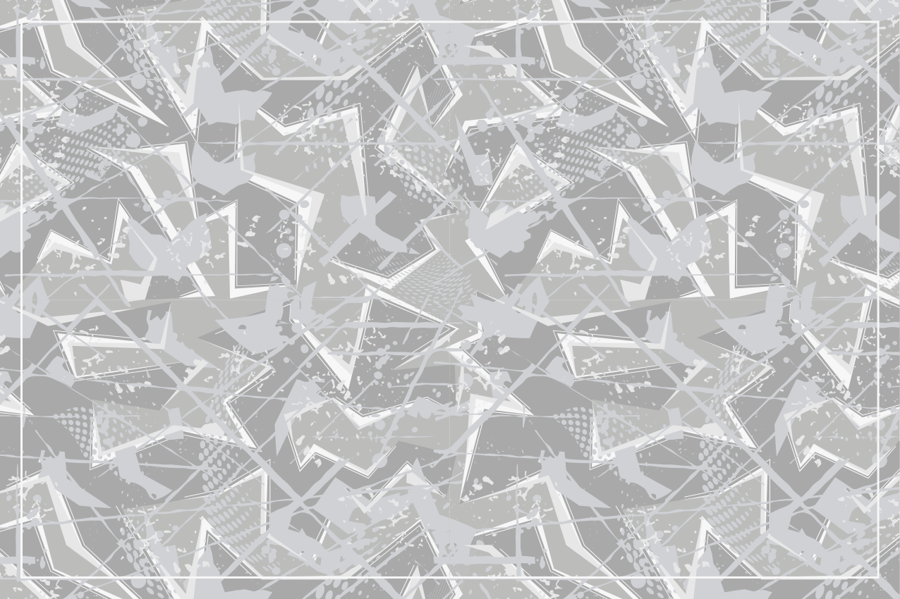 Mantel individual patrón formas geométricas abstractas - TenVinilo