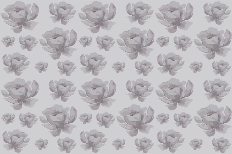 Mantel individual patrón superficie floral - TenVinilo