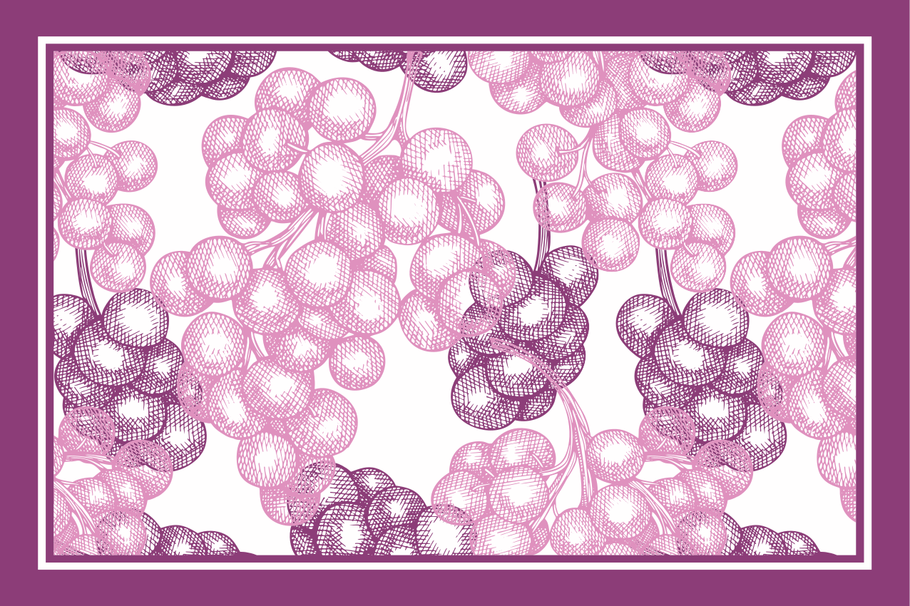 Mantel individual patrón textura floral - TenVinilo