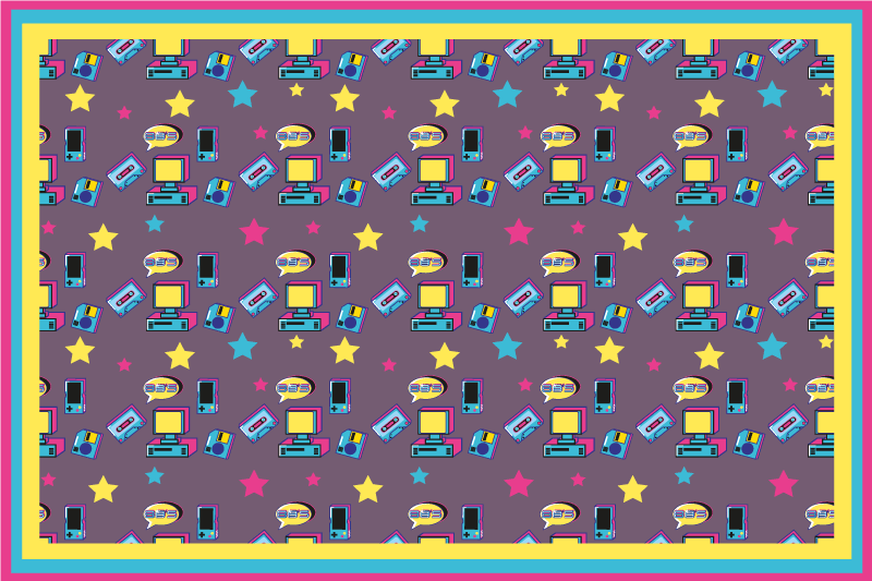 Mantel individual original estampado colorido de estrellas - TenVinilo