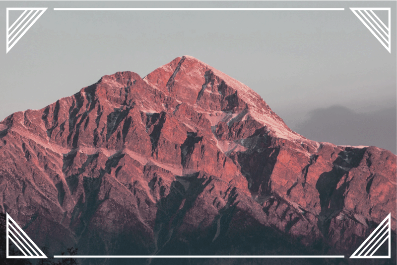 Mantel individual moderno paisaje de montaña sereno - TenVinilo