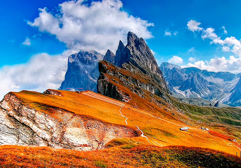 Mantel individual moderno vista escénica montañosa - TenVinilo