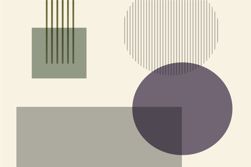 Mantel individual moderno con patrón de formas geométricas - TenVinilo