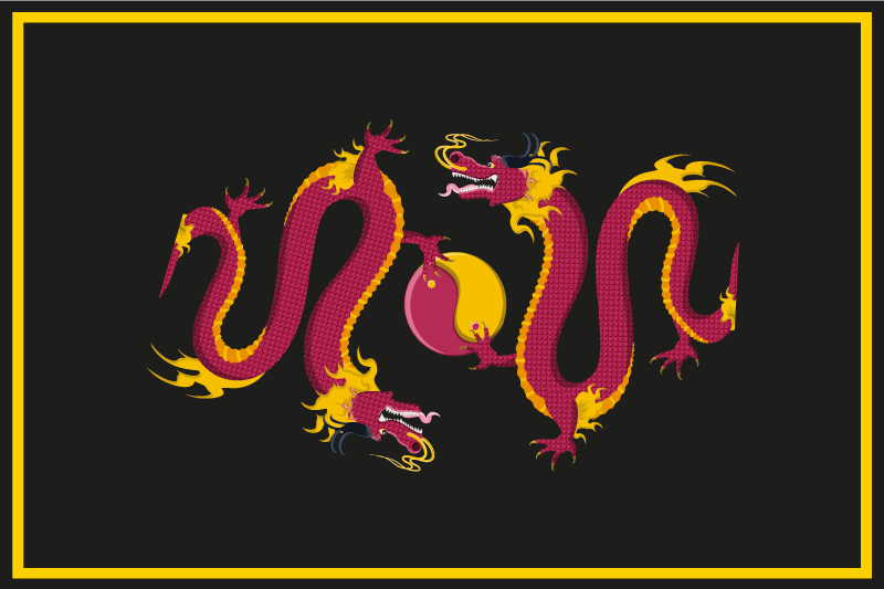 Mantel individual original patrón de dragón - TenVinilo