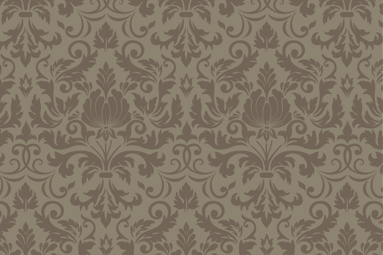 Mantel individual patrón concepto botánico intrincado - TenVinilo