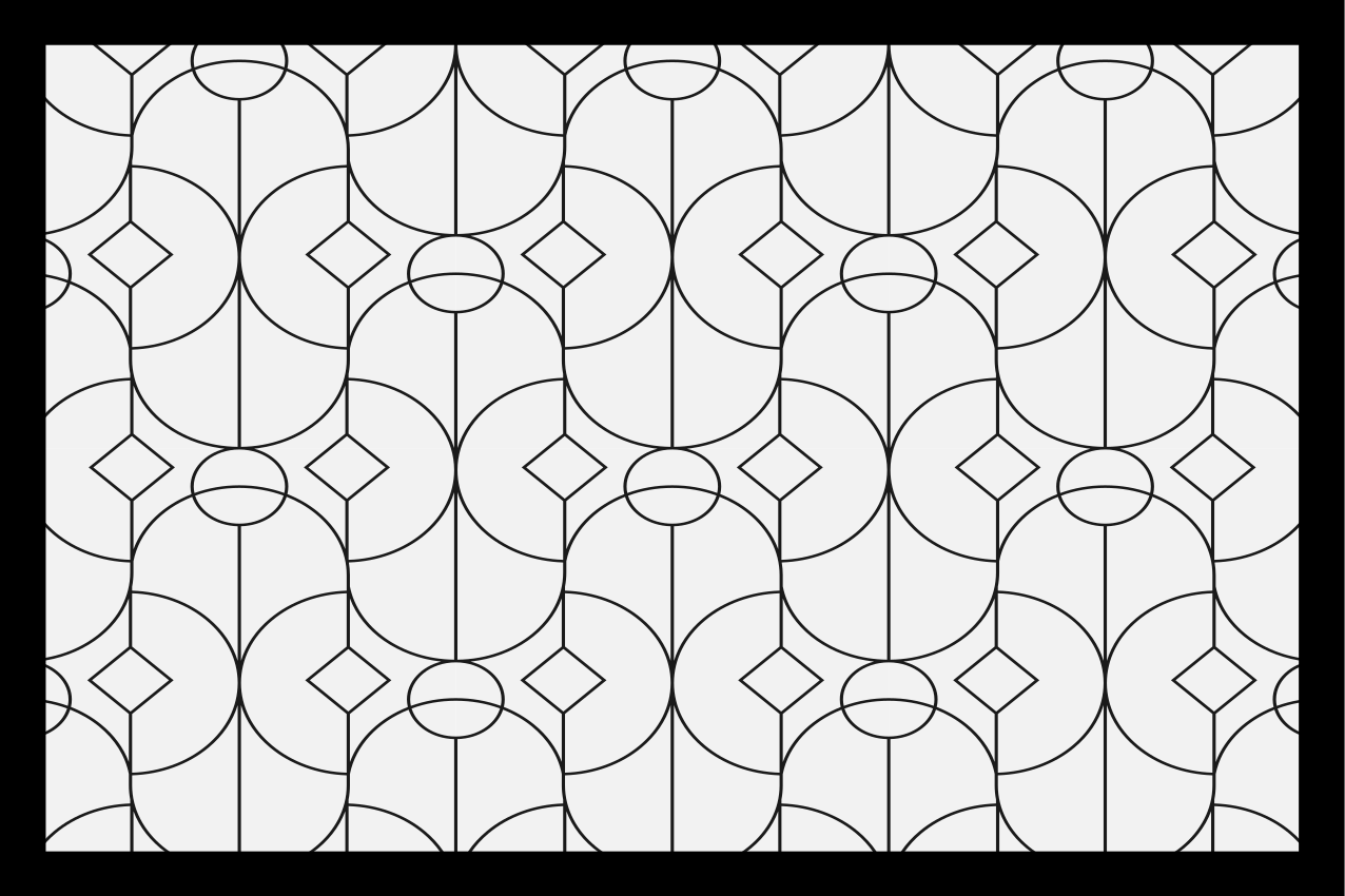 Mantel individual moderno estilo geométrico - TenVinilo