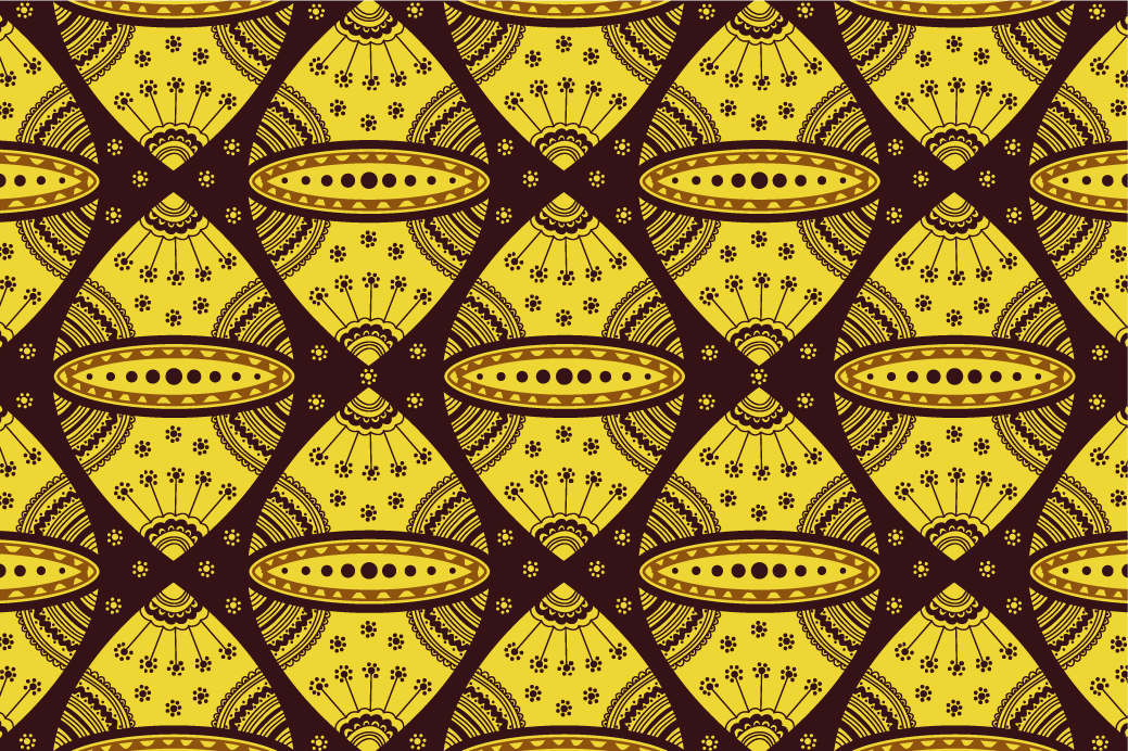 Mantel individual patrón motivo geométrico complejo - TenVinilo