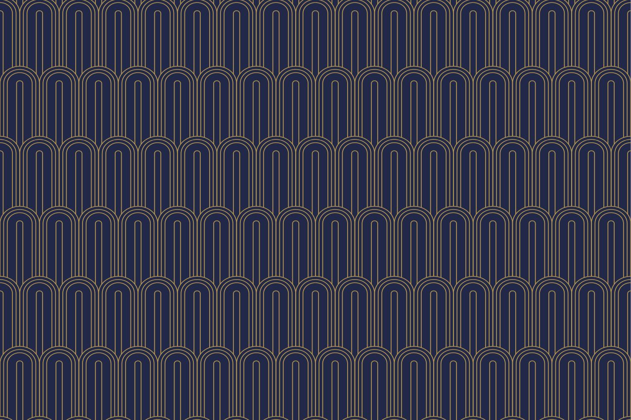 Mantel individual moderno líneas arqueadas elegantes - TenVinilo