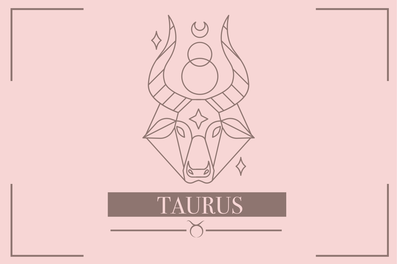 Mantel individual signo zodiacal Tauro rosa - TenVinilo