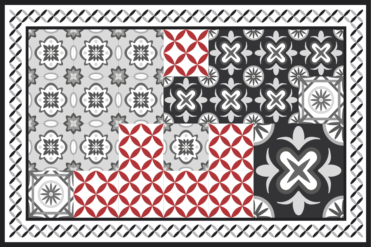 Mantel individual patrón superficie texturizada sofisticada - TenVinilo