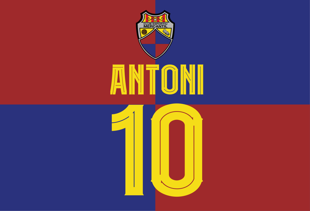 Mantel individual personalizable nombre y número - CE Mercantil - TenVinilo