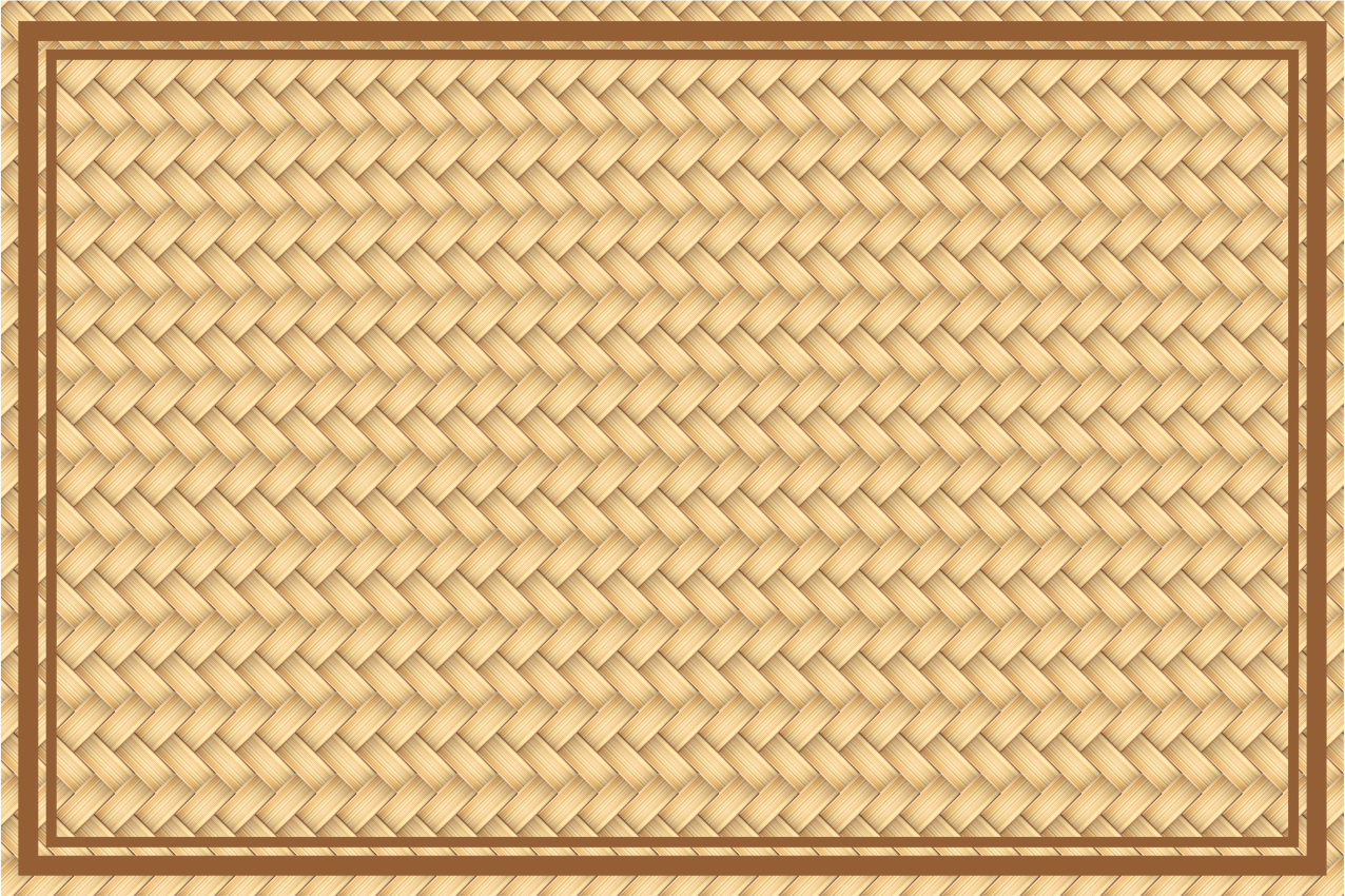 Mantel individual patrón mimbre - TenVinilo