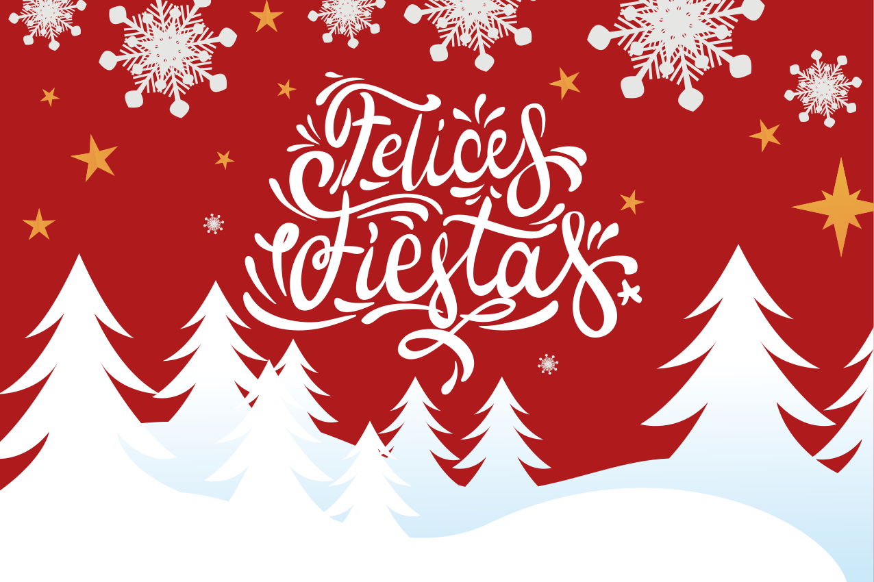 Mantel individual para navidad felices fiestas - TenVinilo