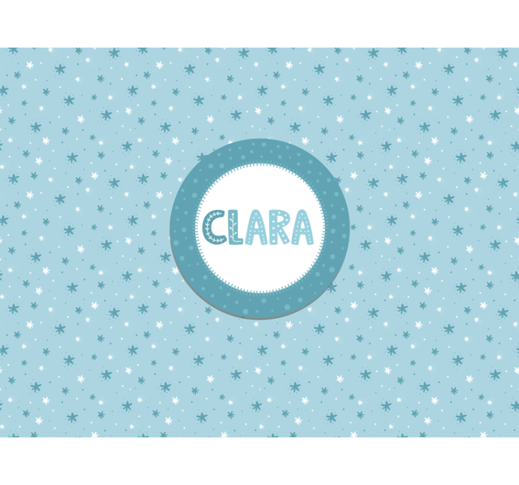 Fotomural bebé patrón de estrellas - TenVinilo