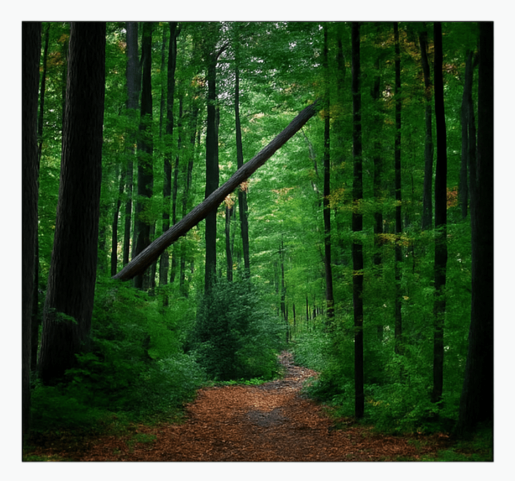 Fotomural selva diseño de bosque verde - TenVinilo