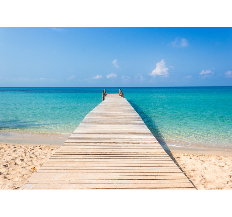 Fotomural camino hacia la orilla del mar - TenVinilo