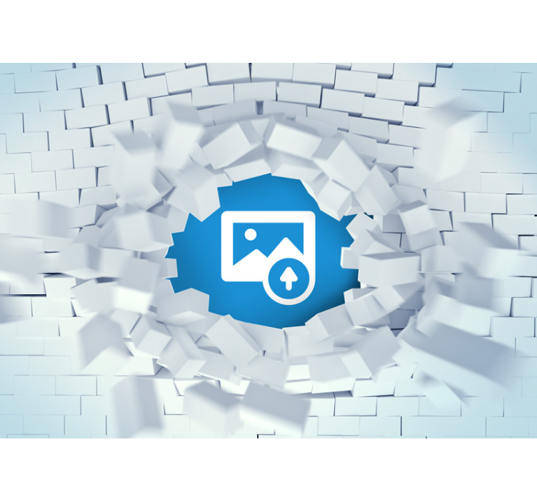 Papel pintado 3d explosión ladrillos foto personalizada - TenVinilo