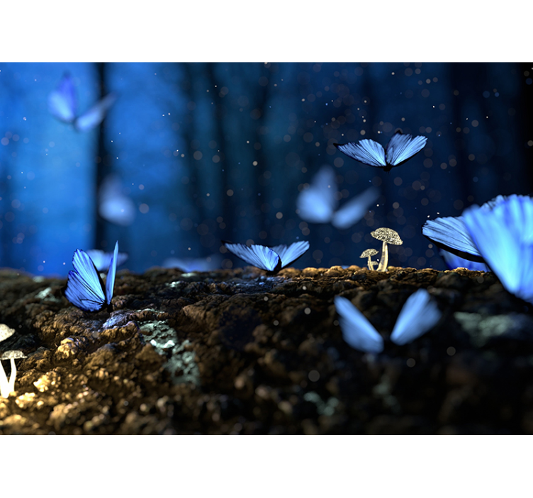 Fotomural fantasía encantamiento de mariposa - TenVinilo