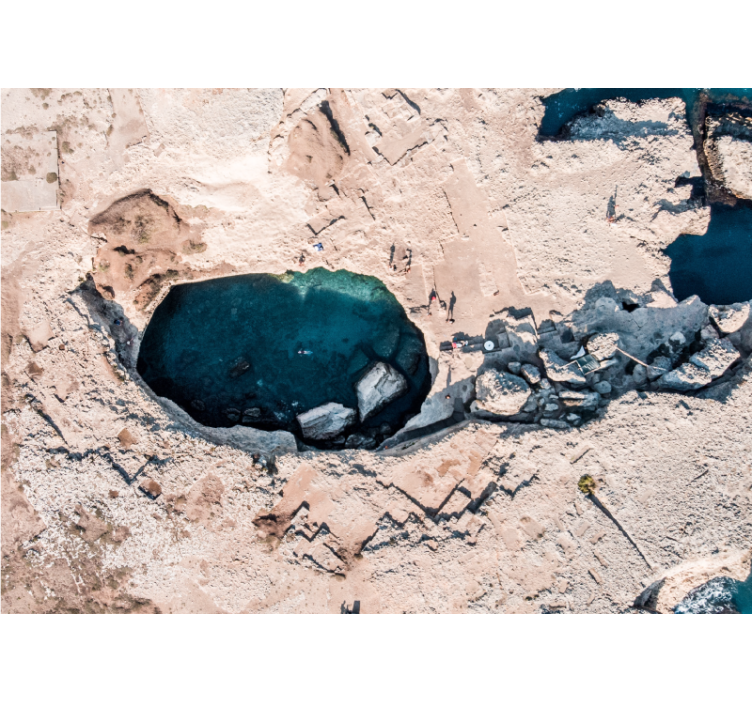 Fotomural naturaleza piscina oceánica rocosa - TenVinilo