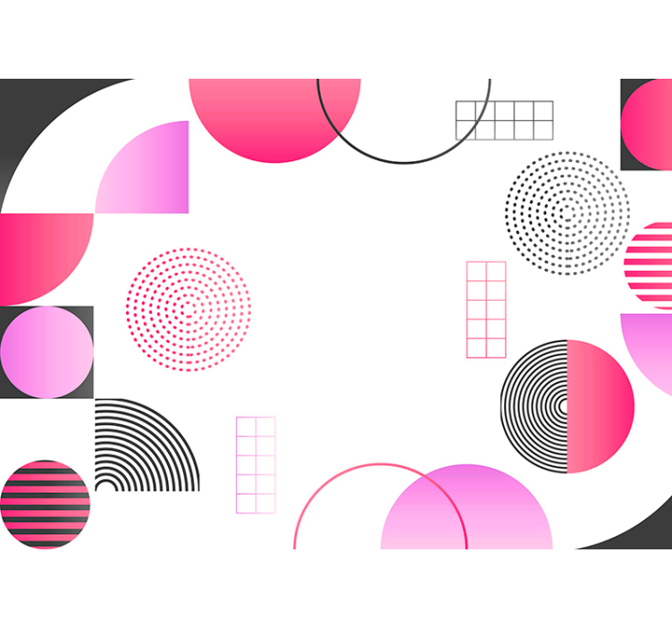 Fotomural abstracto Circulos de colores - TenVinilo