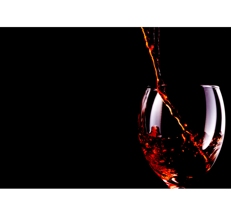 Fotomural de música salpicadura de vino fluyendo - TenVinilo