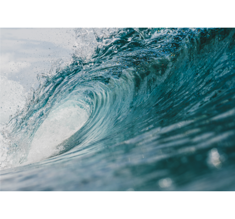 Fotomural mar ola oceánica dinámica - TenVinilo