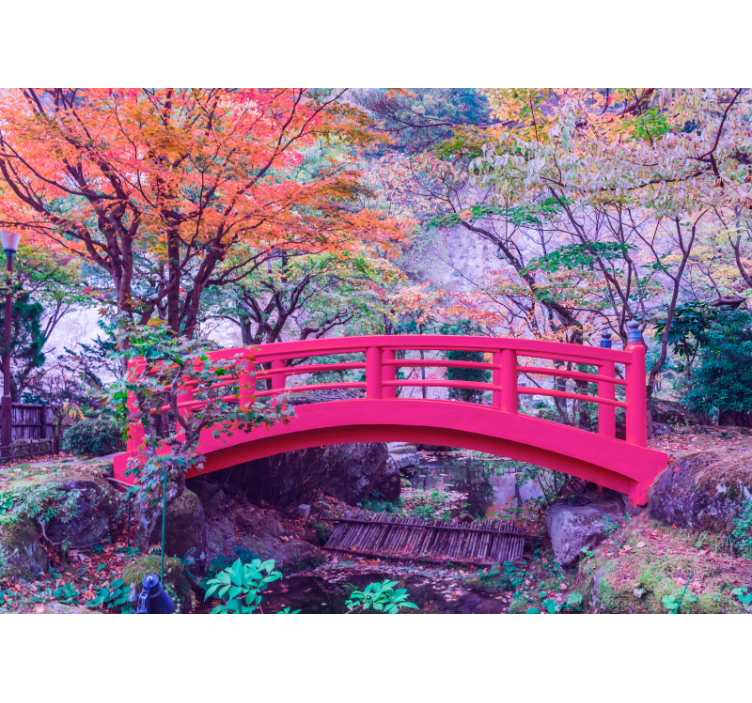 Fotomural bosque arco del jardín tranquilo - TenVinilo