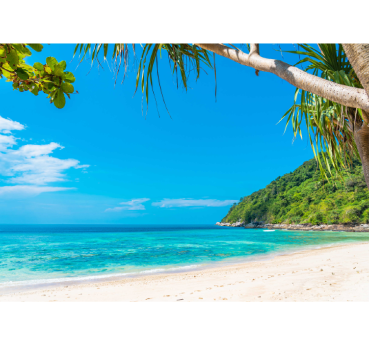 Fotomural mar paisaje costero tropical - TenVinilo