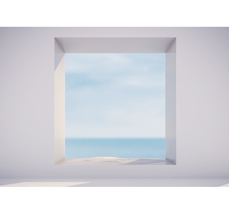 Papel pintado paisaje vista de playa tranquila - TenVinilo